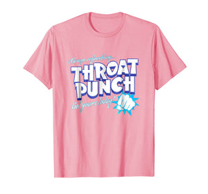 Distressed Refreshing Throat Punch T-Shirt Blue