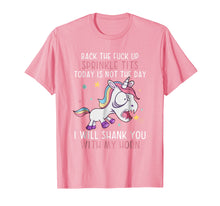 Load image into Gallery viewer, Back The Fuck Ups Sprinkle Tits Funny Unicorn Quotes T-shirt
