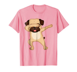 Dabbing Pug Shirt - Funny Cute Pug Dab Tshirt Gift