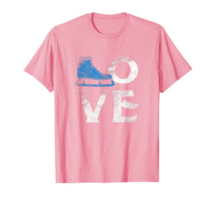 Love Figure Ice Skating Sport T Shirt Skate Lover Rink Tee