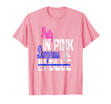Load image into Gallery viewer, Pretty In Pink Dangerous In Blue Womens Police Officer Shirt
