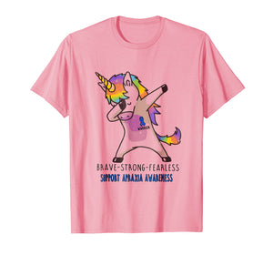 Brave strong Fearless Unicorn Apraxia Awareness Shirt