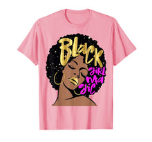 Load image into Gallery viewer, Black Girl Magic T-Shirt Afro Pink Melanin Queen

