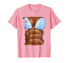 Load image into Gallery viewer, Fake Abs T Shirt Funny Bikini Body Muscle Six Pack 3D
