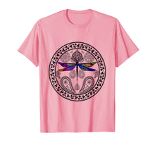 Load image into Gallery viewer, Dragonfly Mystical Multicolor Spiritual Mandala - T-Shirt
