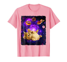 Load image into Gallery viewer, Space Cat Doughnut Shirt Super Flying Kitty Galaxy T Shirt
