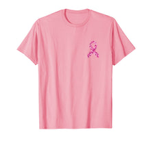 Load image into Gallery viewer, Camo pink ribbon pocket print breast cancer awareness T-Shirt
