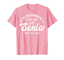 Load image into Gallery viewer, Window Wall Santa Deck Halls T-Shirt
