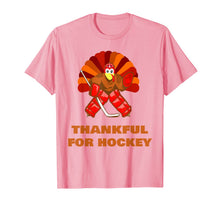 Load image into Gallery viewer, men and women Turkey gift - thankful for hockey thanksgiving T-Shirt
