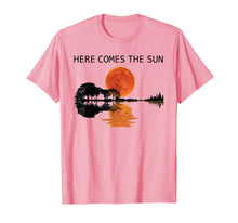 Load image into Gallery viewer, Here Comes The Sun Guitar Shadow Sunset T-Shirt
