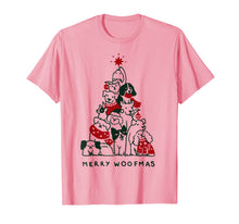 Load image into Gallery viewer, Merry Woofmas Funny Dog Lover Christmas Tree Gift T-Shirt

