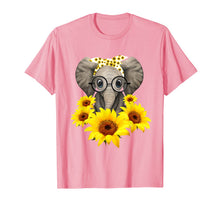 Load image into Gallery viewer, Elephant Sunflower Cute Elephant Love Sunflower T-Shirt-112569
