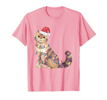 Load image into Gallery viewer, Santa Cat Christmas Lights Cat Lover Gift Cat Christmas Gift T-Shirt
