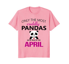 Load image into Gallery viewer, Cute Panda April Birthday T-Shirt Girls Boys Son Daughter

