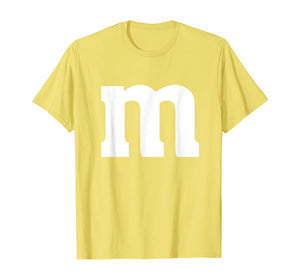 Letter m Shirt lower Case Halloween alphabet costume T-Shirt