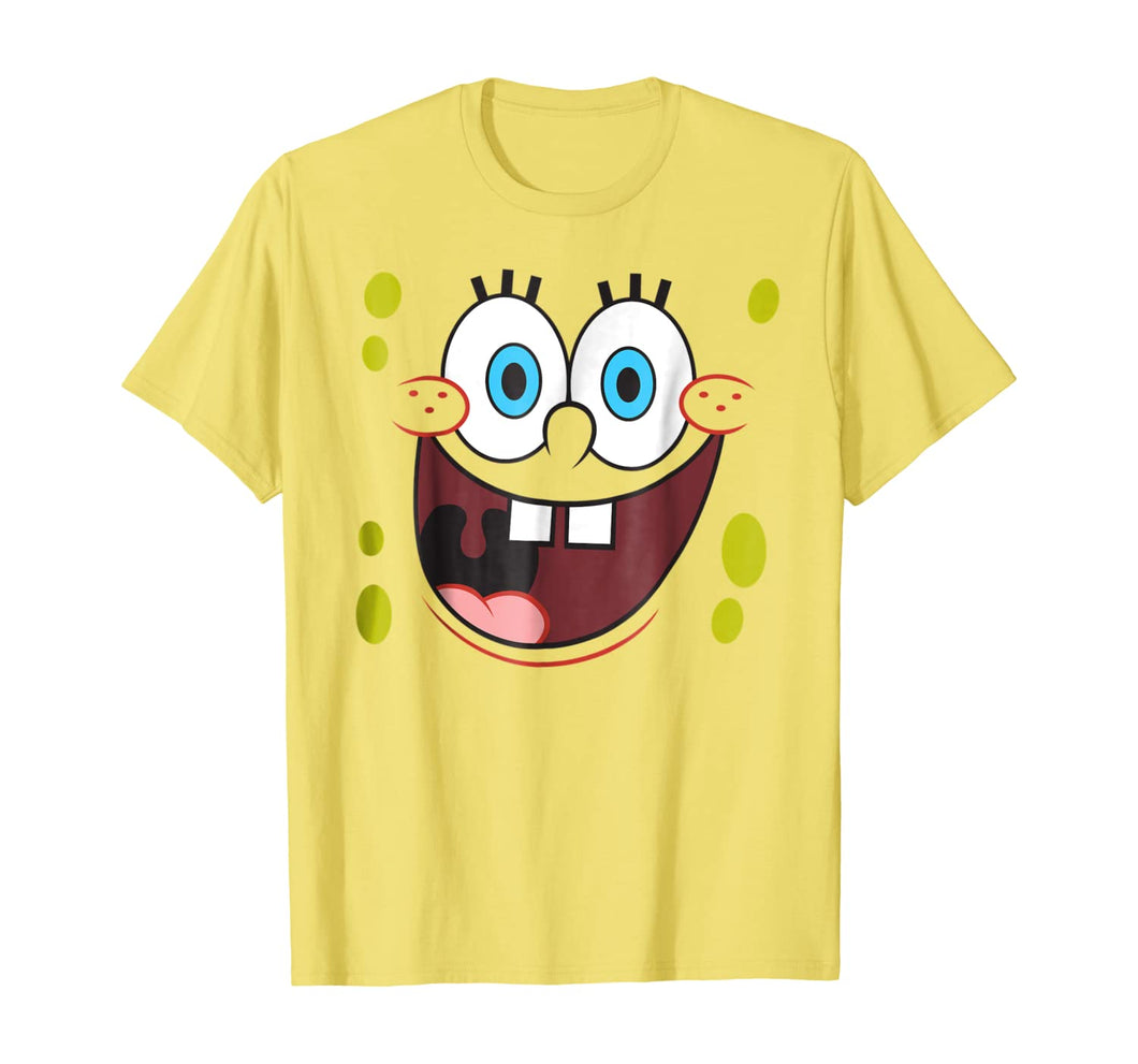 Spongebob Squarepants Bright Eyed Smiling Face T-Shirt