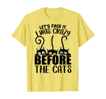 Load image into Gallery viewer, Lets Face It I Was Crazy Before the Cats Gift Cats Lovers T-Shirt-392450
