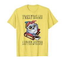 Load image into Gallery viewer, That's What I Do I Read Books I Drink Coffee Owl T-Shirt-105976
