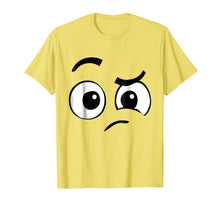 Load image into Gallery viewer, Perplexed Emoji Halloween Costume TShirt Confused Face

