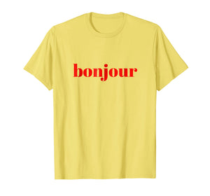 Bonjour Chic Minimalist T Shirt Tees