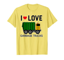 Load image into Gallery viewer, I Love Garbage Trucks Shirt | Cool Little Garbage Lover Gift
