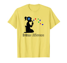 Load image into Gallery viewer, Embrace Differences Puzzle T-Shirt Autism Awareness Tee
