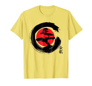 BONSAI TREE JAPANESE CALLIGRAPHY SHIRT, BUDDHIST ZEN T-SHIRT