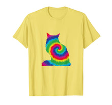 Load image into Gallery viewer, Tie die kitty shirt - Maine Coon cat tye dye t-shirt
