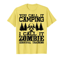 Load image into Gallery viewer, Zombie Survival Training Camping T-Shirt - Halloween Shirt
