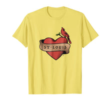 Load image into Gallery viewer, I love St-Louis t-shirt - Cardinal Gateway Arch
