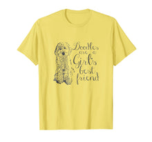 Load image into Gallery viewer, Doodles are a Girl's Best Friend Golden Labradoodle t-shirt
