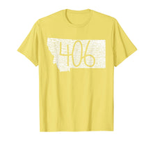 Load image into Gallery viewer, 406 Distressed Montana T-Shirt State Local Pride Home
