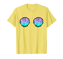 Load image into Gallery viewer, Mermaid Shell Shirt Women Top- Sea Shell Bra Tee Birthday
