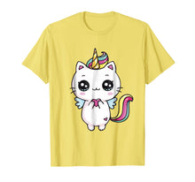 Load image into Gallery viewer, Caticorn Meowgical Rainbow T-shirt Cat Kittycorn Unicorn Tee

