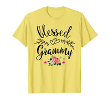 Load image into Gallery viewer, Blessed Grammy Shirt Grandma with floral Mother&#39;s Day T-Shirt
