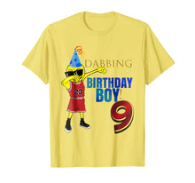 Load image into Gallery viewer, 9 YR OLD Dabbing Emoji Basketball Birthday Boy Party Shirt
