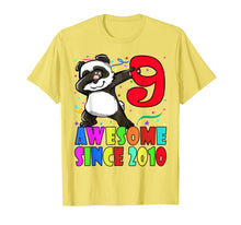 Load image into Gallery viewer, Born In 2010 9th Birthday Shirt Girl Boy Dabbing Panda Bday
