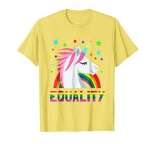 Load image into Gallery viewer, Equality Rainbow Flag Shirt Unicorn LGBT Gay Pride T-Shirt
