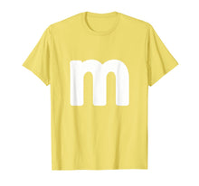 Load image into Gallery viewer, letter m Shirt lower case alphabet matching Halloween Tee
