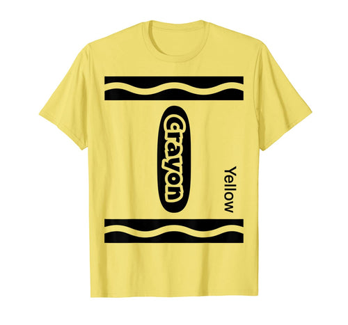 Halloween Yellow Crayon Costume Funny T-Shirt