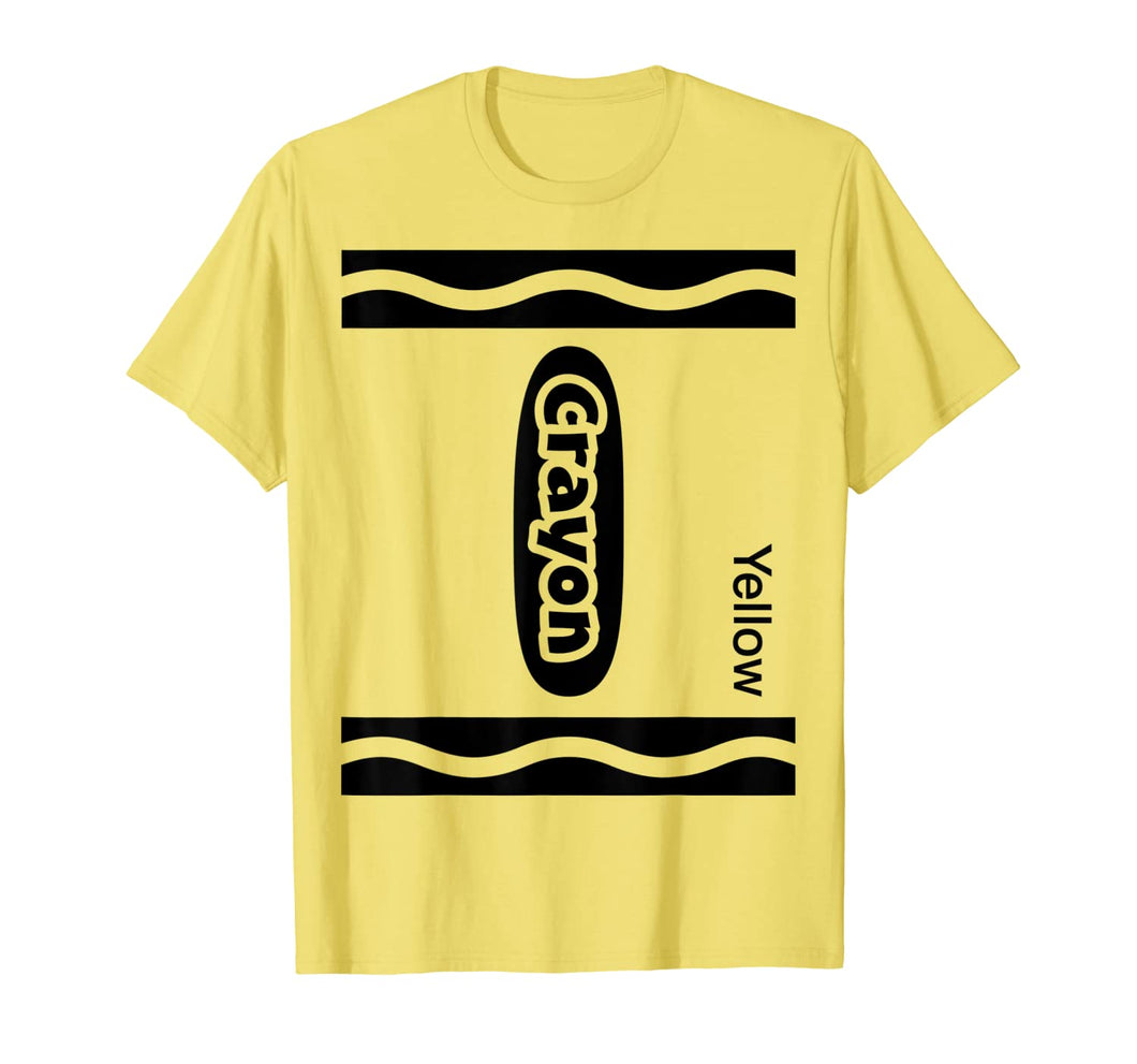 Halloween Yellow Crayon Costume Funny T-Shirt