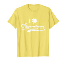 Load image into Gallery viewer, Happy St.Patrick&#39;s Day - I Love Shenanigans With Shamrock T-Shirt-2646849
