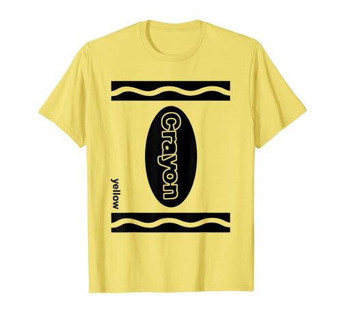 Yellow Crayon Box Halloween Costume Couple Group T-Shirt