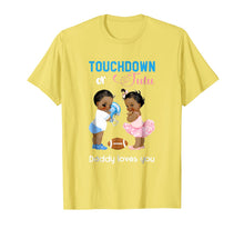Load image into Gallery viewer, Mens Cute Ethnic Touchdown or Tutu Daddy Loves You T-Shirt-546780
