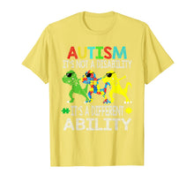 Load image into Gallery viewer, It's Not A Disability Ability Autism Dinosaur Dabbing Gift T-Shirt-52743
