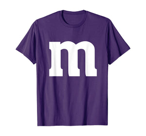 Letter m Shirt lower Case Halloween alphabet costume T-Shirt