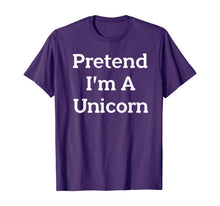Load image into Gallery viewer, Pretend I'm A Unicorn Costume Funny Halloween Party T-Shirt
