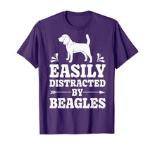 Load image into Gallery viewer, Easily Distracted By Beagles Funny Dog Lover Gifts Beagle T-Shirt
