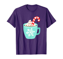 Load image into Gallery viewer, Hot Cocoa With Candy Cane Cream Xmas Christmas Lover T-Shirt

