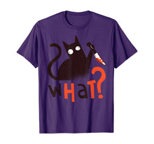 Load image into Gallery viewer, Funny Killer Cat With Knife Halloween Costume Men Women Gift T-Shirt
